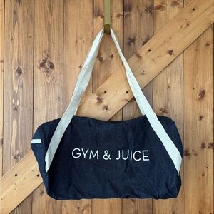 NWOT Gym & Juice Gym Bag in Dark Denim Color